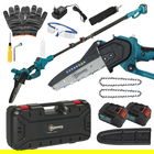 Outsunny Mini troncăouă uzdingțăță 8 polec 6000mAh 580W elăguęu un fil pour branches și jardin perche telescopique bleu | Aosom Romania
