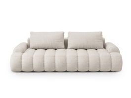 Canapea extensibila 4 locuri, Linz, Cosmopolitan Design, 250x100x84 cm, tesatura structurata, bej