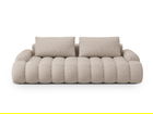 Canapea extensibila 4 locuri, Linz, Cosmopolitan Design, 250x100x84 cm, tesatura structurata, bej sand
