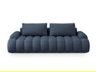 Canapea extensibila 4 locuri, Linz, Cosmopolitan Design, 250x100x84 cm, tesatura structurata, albastru inchis