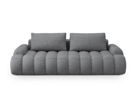 Canapea extensibila 4 locuri, Linz, Cosmopolitan Design, 250x100x84 cm, tesatura structurata, gri