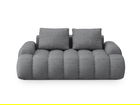 Canapea 2 locuri, Linz, Cosmopolitan Design, 175x100x84 cm, tesatura structurata, gri