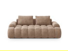 Canapea 3 locuri, Linz, Cosmopolitan Design, 200x100x84 cm, catifea, bej inchis