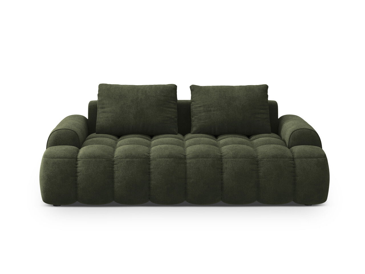 Canapea 3 locuri, Linz, Cosmopolitan Design, 200x100x84 cm, catifea, verde