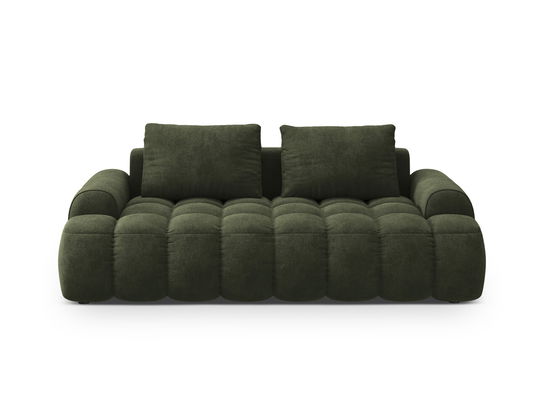 Canapea 3 locuri, Linz, Cosmopolitan Design, 200x100x84 cm, catifea, verde