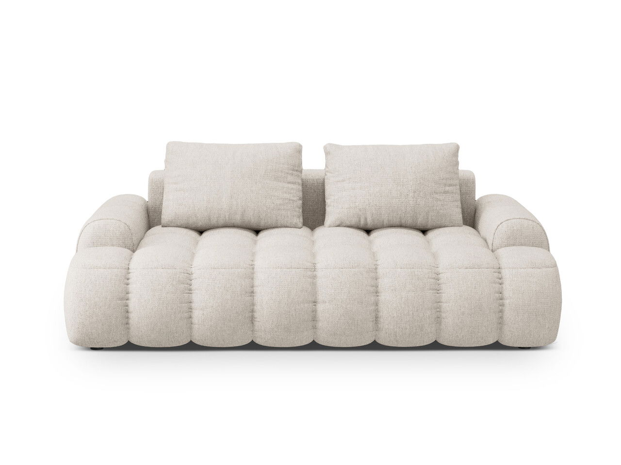Canapea 3 locuri, Linz, Cosmopolitan Design, 200x100x84 cm, tesatura structurata, bej