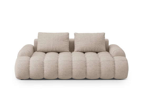 Canapea 3 locuri, Linz, Cosmopolitan Design, 200x100x84 cm, tesatura structurata, bej sand