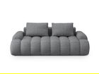 Canapea 3 locuri, Linz, Cosmopolitan Design, 200x100x84 cm, tesatura structurata, gri