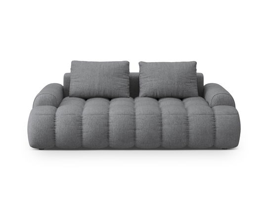 Canapea 3 locuri, Linz, Cosmopolitan Design, 200x100x84 cm, tesatura structurata, gri