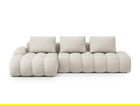 Coltar extensibil stanga 3 locuri, Linz, Cosmopolitan Design, 275x142x84 cm, cotiera dreapta, tesatura structurata, bej