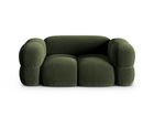 Canapea 2 locuri, Loretto, Cosmopolitan Design, 180x100x68 cm, catifea, verde