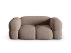Canapea 2 locuri, Loretto, Cosmopolitan Design, 180x100x68 cm, tesatura structurata, cappuccino