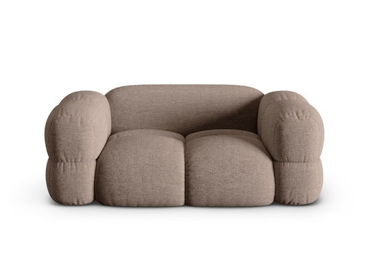 Canapea 2 locuri, Loretto, Cosmopolitan Design, 180x100x68 cm, tesatura structurata, cappuccino