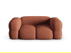 Canapea 2 locuri, Loretto, Cosmopolitan Design, 180x100x68 cm, tesatura structurata, corai