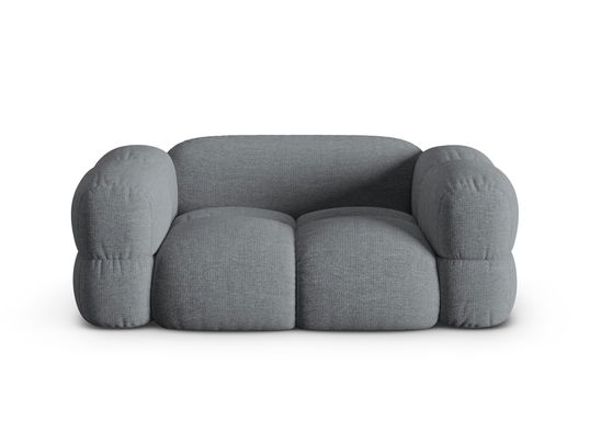 Canapea 2 locuri, Loretto, Cosmopolitan Design, 180x100x68 cm, tesatura structurata, gri