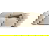 Canapea 3 locuri, Loretto, Cosmopolitan Design, 210x100x68 cm, catifea, bej deschis