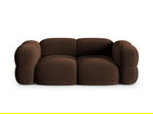 Canapea 3 locuri, Loretto, Cosmopolitan Design, 210x100x68 cm, catifea, ciocolata