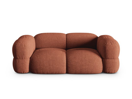 Canapea 3 locuri, Loretto, Cosmopolitan Design, 210x100x68 cm, tesatura structurata, corai