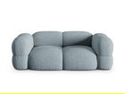 Canapea 3 locuri, Loretto, Cosmopolitan Design, 210x100x68 cm, tesatura structurata, albastru pastel