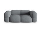 Canapea 3 locuri, Loretto, Cosmopolitan Design, 210x100x68 cm, tesatura structurata, gri