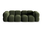 Canapea 4 locuri, Loretto, Cosmopolitan Design, 250x100x68 cm, catifea, verde