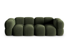 Canapea 4 locuri, Loretto, Cosmopolitan Design, 250x100x68 cm, catifea, verde