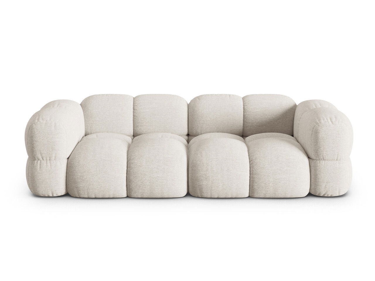 Canapea 4 locuri, Loretto, Cosmopolitan Design, 250x100x68 cm, tesatura structurata, bej