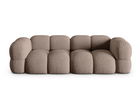 Canapea 4 locuri, Loretto, Cosmopolitan Design, 250x100x68 cm, tesatura structurata, cappuccino