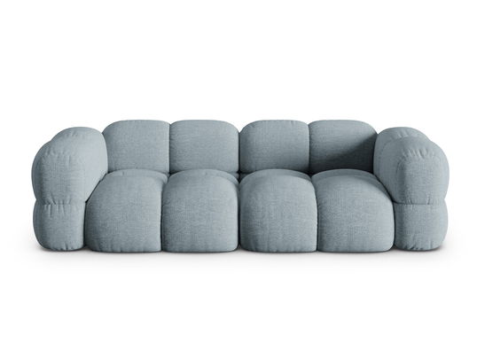Canapea 4 locuri, Loretto, Cosmopolitan Design, 250x100x68 cm, tesatura structurata, albastru pastel