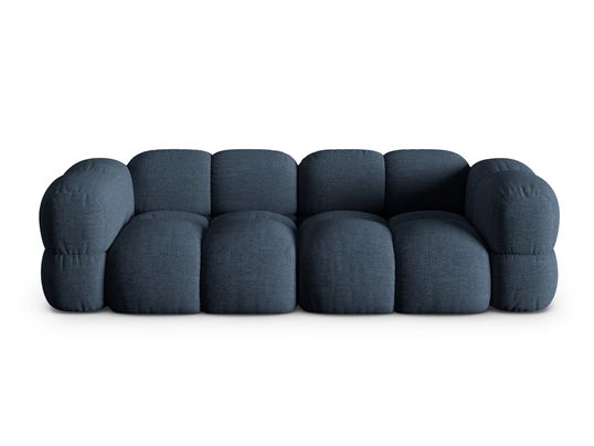 Canapea 4 locuri, Loretto, Cosmopolitan Design, 250x100x68 cm, tesatura structurata, albastru inchis