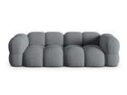 Canapea 4 locuri, Loretto, Cosmopolitan Design, 250x100x68 cm, tesatura structurata, gri