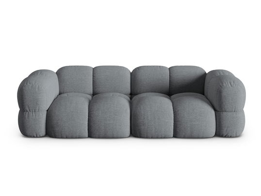 Canapea 4 locuri, Loretto, Cosmopolitan Design, 250x100x68 cm, tesatura structurata, gri