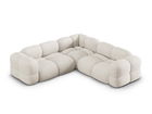 Coltar simetric 4 locuri, Loretto, Cosmopolitan Design, 250x250x68 cm, tesatura structurata, bej