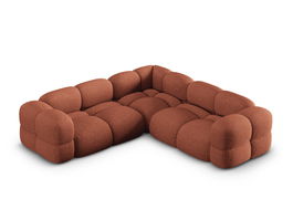 Coltar simetric 4 locuri, Loretto, Cosmopolitan Design, 250x250x68 cm, tesatura structurata, corai