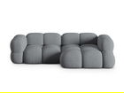 Coltar dreapta 3 locuri, Loretto, Cosmopolitan Design, 250x147x68 cm, tesatura structurata, gri
