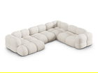Coltar panoramic dreapta 5 locuri, Loretto, Cosmopolitan Design, 345x250x68 cm, tesatura structurata, bej