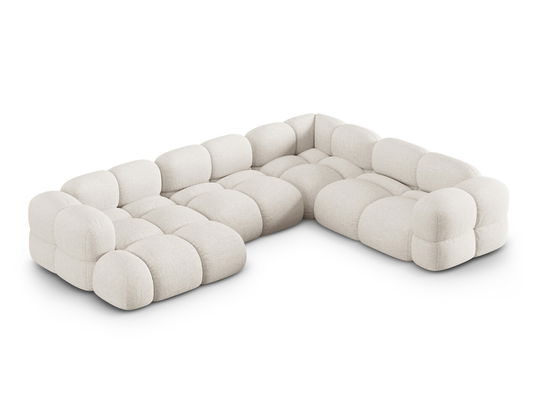 Coltar panoramic dreapta 5 locuri, Loretto, Cosmopolitan Design, 345x250x68 cm, tesatura structurata, bej