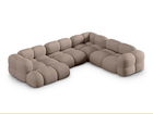 Coltar panoramic dreapta 5 locuri, Loretto, Cosmopolitan Design, 345x250x68 cm, tesatura structurata, cappuccino