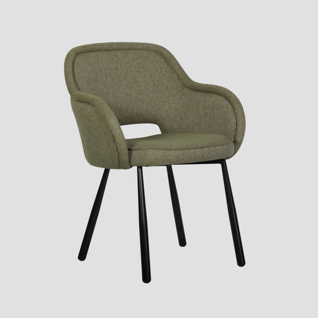 Scaun Campea, Homla, 61x61x84 cm, metal/poliester, verde olive