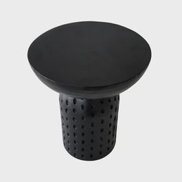 Masuta de cafea Charme, Homla, 37x42 cm, lemn, negru