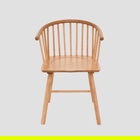 Scaun Ponto, Homla, 54x45x77 cm, lemn de cauciuc, natur