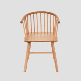 Scaun Ponto, Homla, 54x45x77 cm, lemn de cauciuc, natur