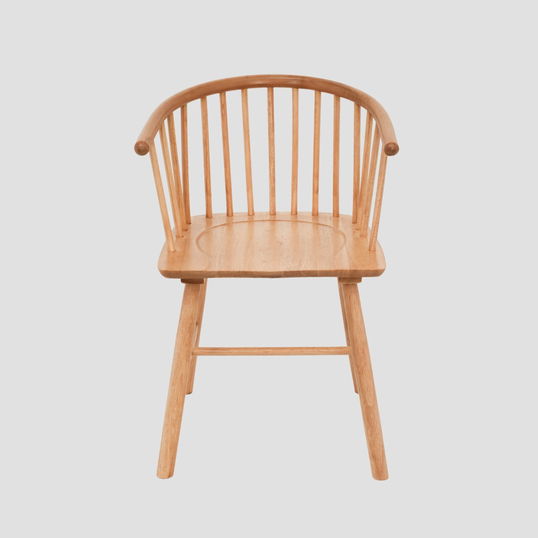 Scaun Ponto, Homla, 54x45x77 cm, lemn de cauciuc, natur