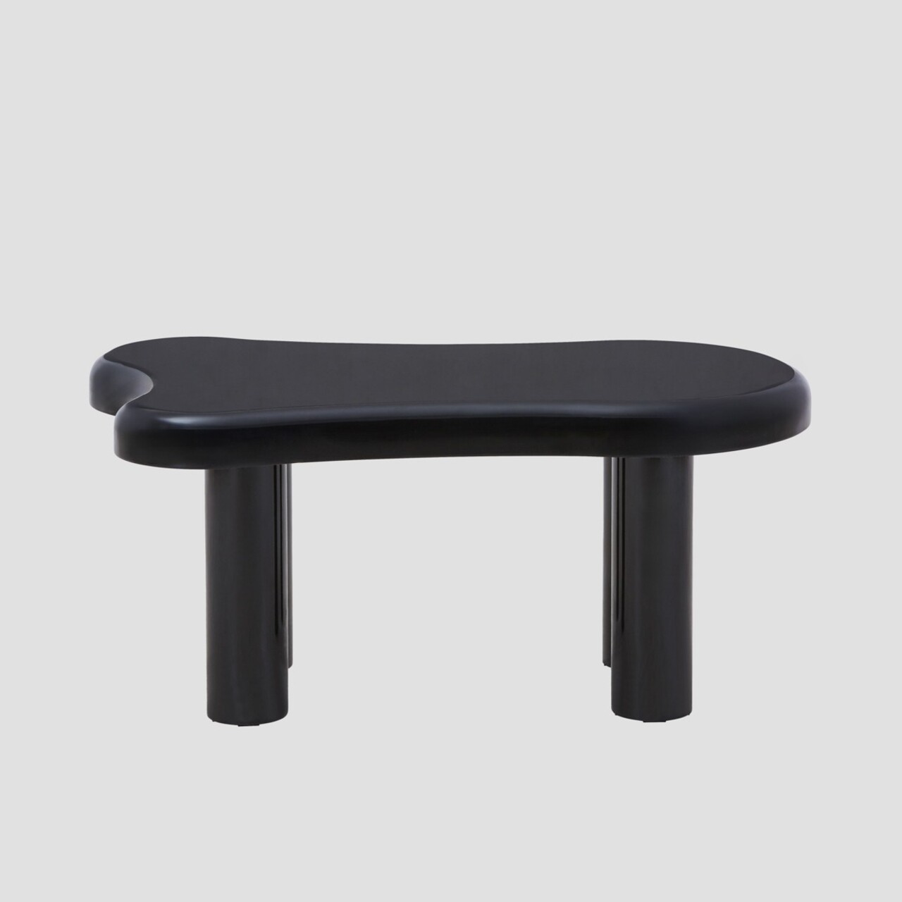 Masuta de cafea Alto, Homla, 100x60x45 cm, MDF, negru lucios