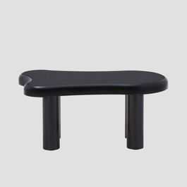 Masuta de cafea Alto, Homla, 100x60x45 cm, MDF, negru lucios