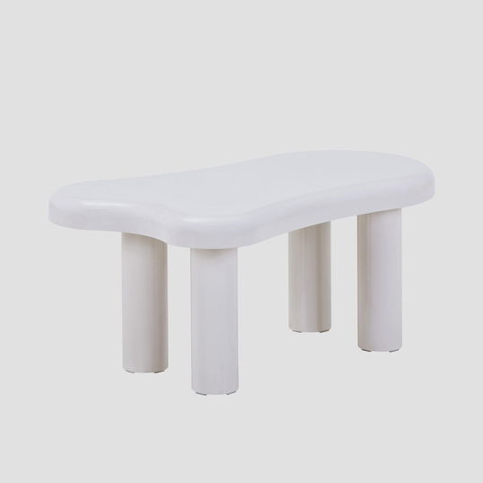 Masuta de cafea Alto, Homla, 100x60x45 cm, MDF, gri lucios