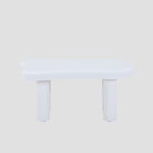 Masuta de cafea Alto, Homla, 100x60x45 cm, MDF, alb lucios