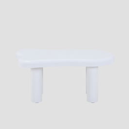 Masuta de cafea Alto, Homla, 100x60x45 cm, MDF, alb lucios