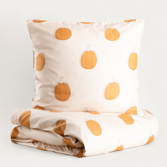 Lenjerie de pat pentru o persoana Pumpkin, Homla, 2 piese, 140x200 cm, microfibra din poliester, multicolor