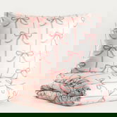 Lenjerie de pat dubla Vivienne, Homla, 3 piese, 160x200 cm, microfibra din poliester, alb/roz